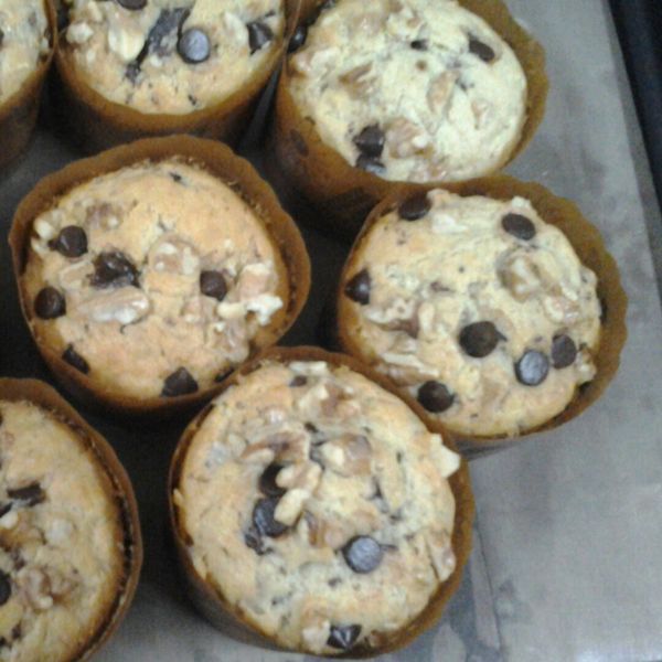 香蕉巧克力碎片馬芬：陳怡蓁 一起做