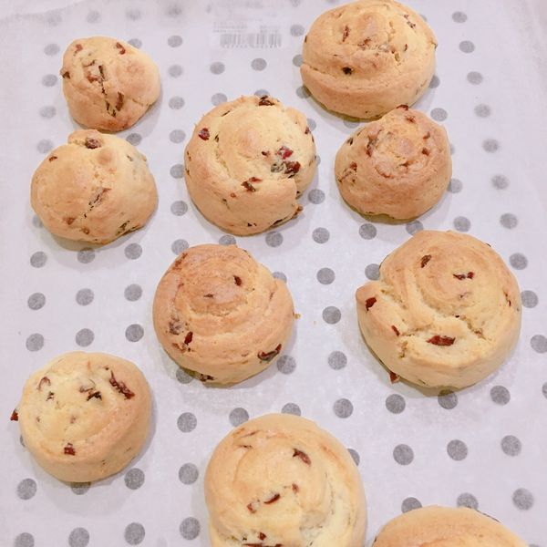 蔓越莓餅乾【鬆餅粉製作】：銚婷 一起做