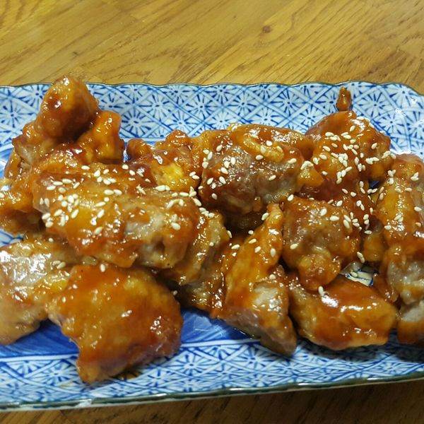 韓式糖醋肉 : 花羽一起做