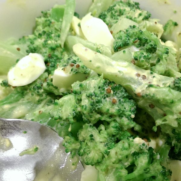 蛋烤芥末美乃滋青花菜 : 芷一起做