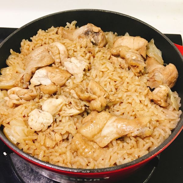 一鍋到底之香菇雞燉飯(鑄鐵鍋料理)：Joyce Chang 一起做