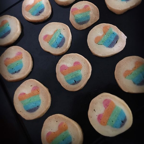 【彩虹愛心餅乾】可愛又好玩的挑戰：烘培樂趣 一起做