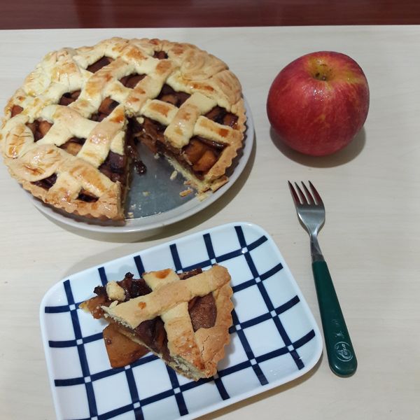 美式焦糖肉桂蘋果派(餅乾派皮) : Wei Lun Jeng一起做