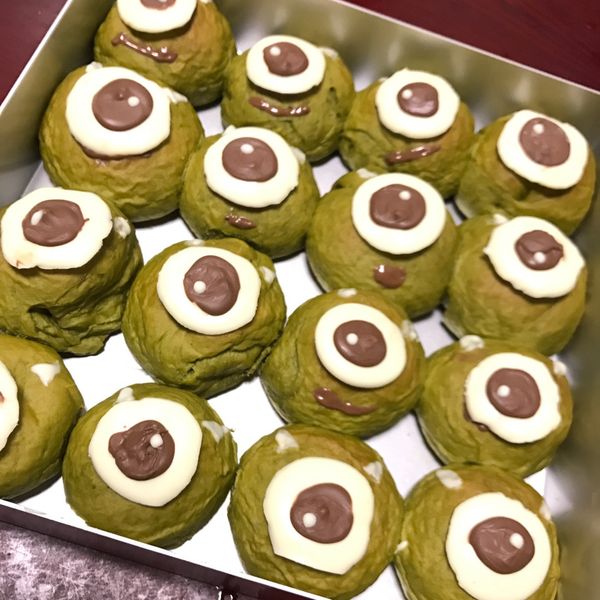 ちぎりパン 大眼仔的抹茶紅豆麵包：佩🌸 一起做