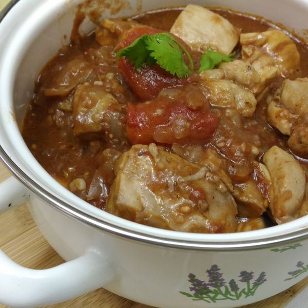 義式獵人燉雞【DANSK澄果橘琺瑯鐵鍋】 : 周末廚房一起做