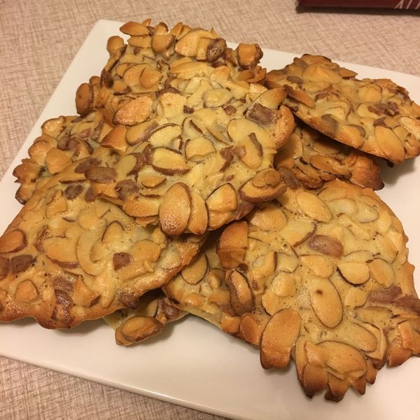 香、酥、脆的杏仁瓦片：Jill 一起做