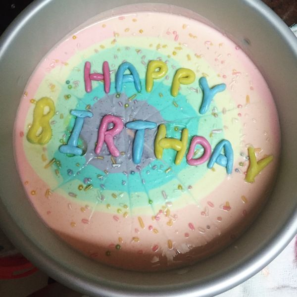 彩虹乳酪蛋糕(免烤) : I na 在這裡一起做