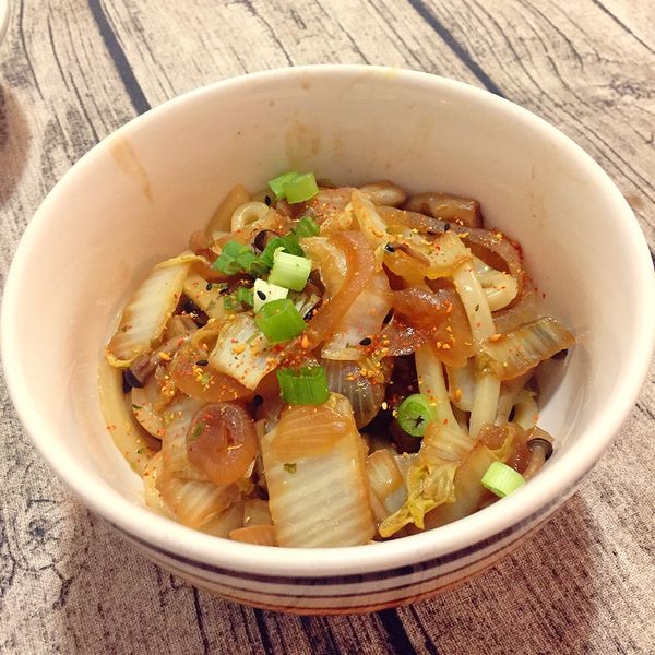 壽喜燒烏龍拌麵 : Guo Yi Lin一起做