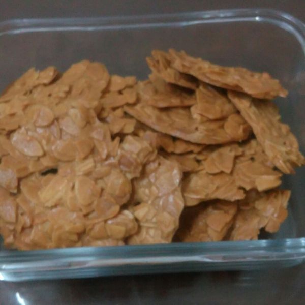 香、酥、脆的杏仁瓦片：水果麻麻 一起做