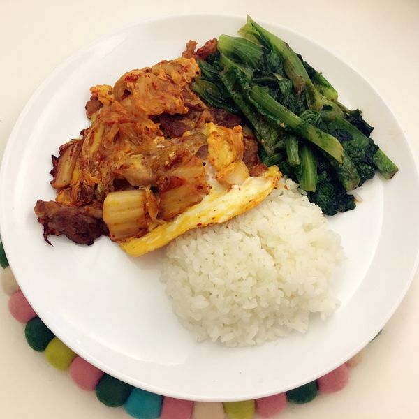 泡菜豬肉蓋飯：Hsinyu Yang 一起做