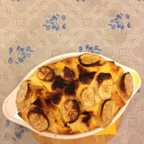 超簡單香蕉麵包布丁 : teresa一起做