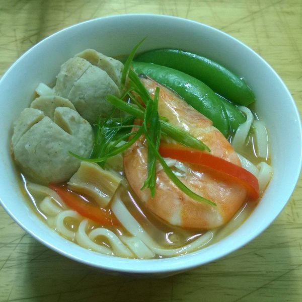 什錦海鮮湯麵 : 笛蕙桂一起做