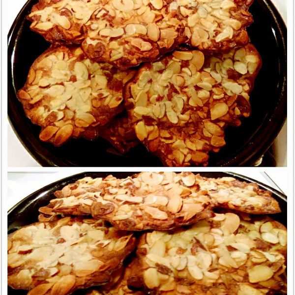 香、酥、脆的杏仁瓦片 : Amy一起做