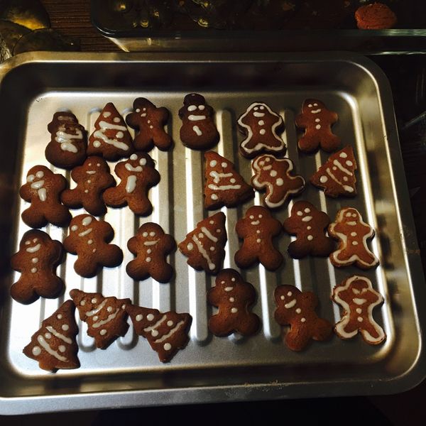 有聖誕氣息的『薑餅人』(ginger bread)：小喵饼干 一起做