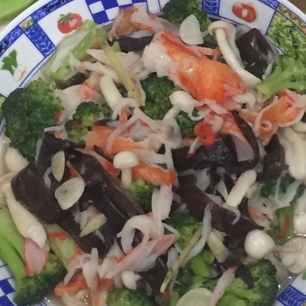 [綠色蔬菜]花椰菜燴蟹肉棒：白玉芳 一起做