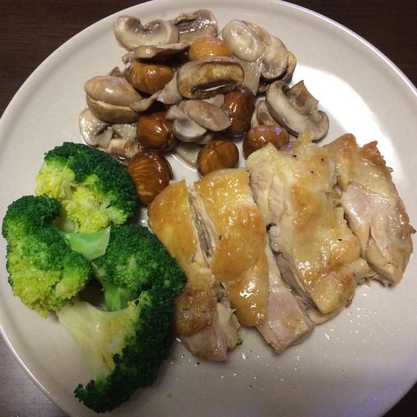 栗香蘑菇烤雞:十月朝陽 一起做