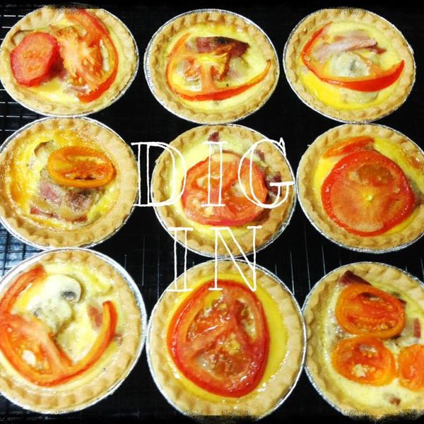 法式蘑菇香腸鹹派：Y.c. Tung 一起做