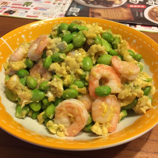 鮮蝦毛豆滑蛋：Fresh as Daisy 一起做