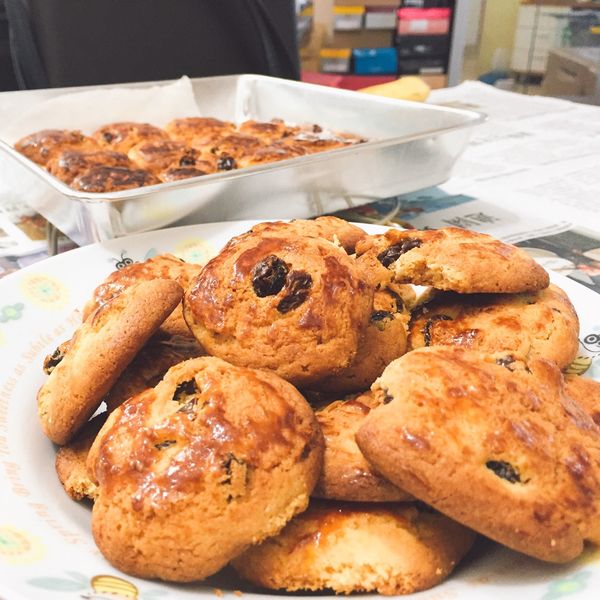 葡萄奶酥餅乾 : 小君一起做