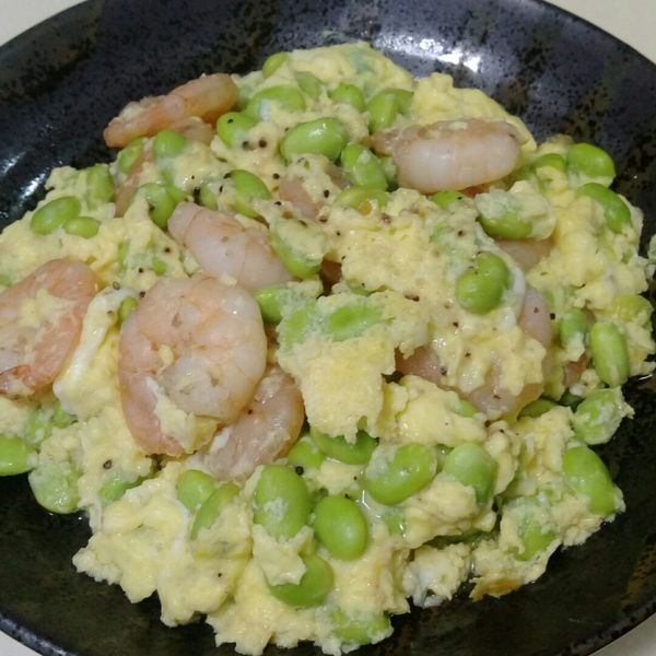 鮮蝦毛豆滑蛋：Judy Lin 一起做