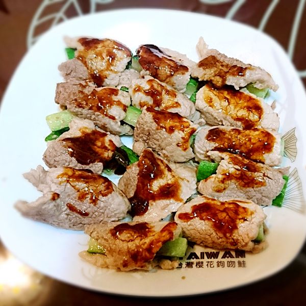 小黃瓜豬肉捲：kite 一起做