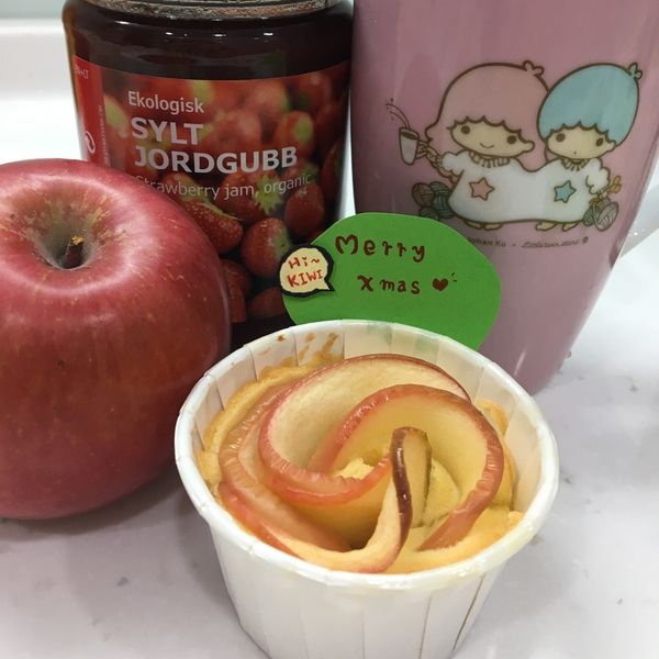 蘋果花杯子蛋糕 : Crystal Lee一起做