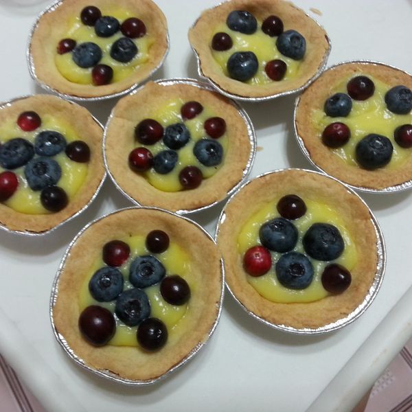 藍莓檸檬塔-免烤箱：Weiru Chen 一起做