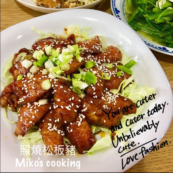 照燒松阪豬 : Miko Q一起做