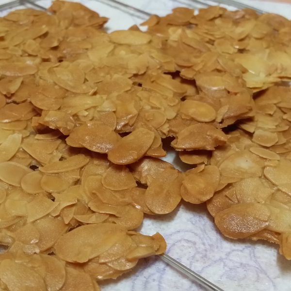 香、酥、脆的杏仁瓦片 : Lin Hui Jun一起做