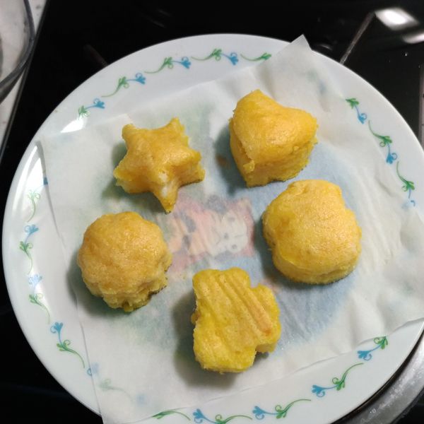 寶寶食譜【南瓜蛋糕】(電鍋版) : KC一起做