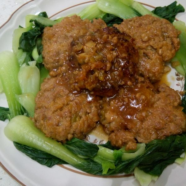 南瓜肉餅 : Eric&Momo一起做