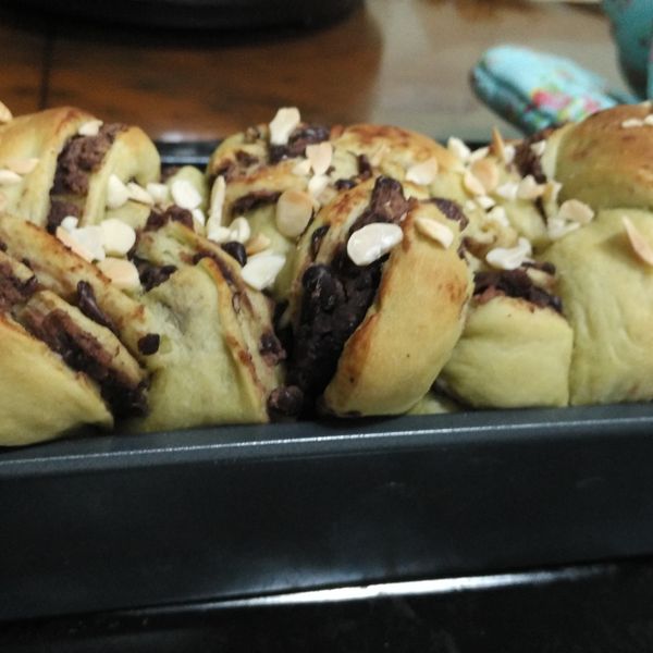 抹茶紅豆奶酥吐司 : Candice一起做