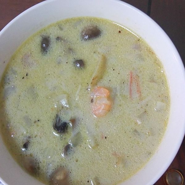 [湯品] 海鮮巧達濃湯：Ting&Mochi  一起做