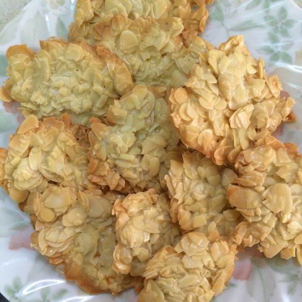 香酥脆杏仁瓦片：Amanda Chen 一起做