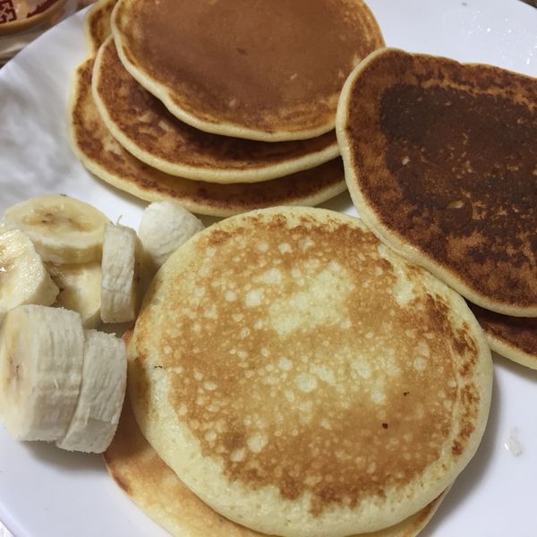 蘋果牛奶鬆餅（無泡打粉、平底鍋料理） : chuchucarrie一起做