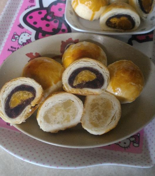 黃金完美比例 鴛鴦蛋黃酥【麻薯蛋黃酥】：張雅茵 一起做