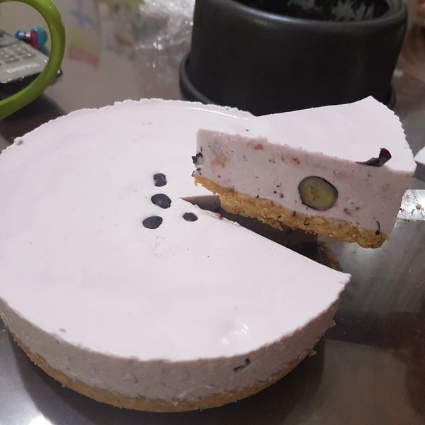 [免烤箱］藍莓起司蛋糕：Vivian Huang 一起做