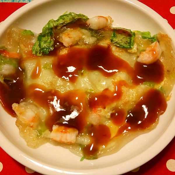 蝦仁煎：Su Ching 一起做