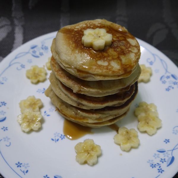 香蕉鬆餅：Natasha  Chang 一起做