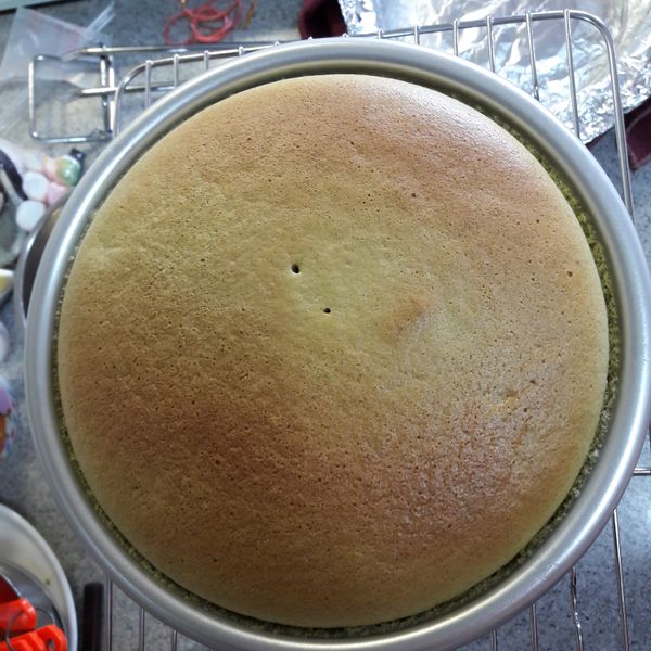 奶油抹茶紅豆棉花蛋糕：ying 一起做