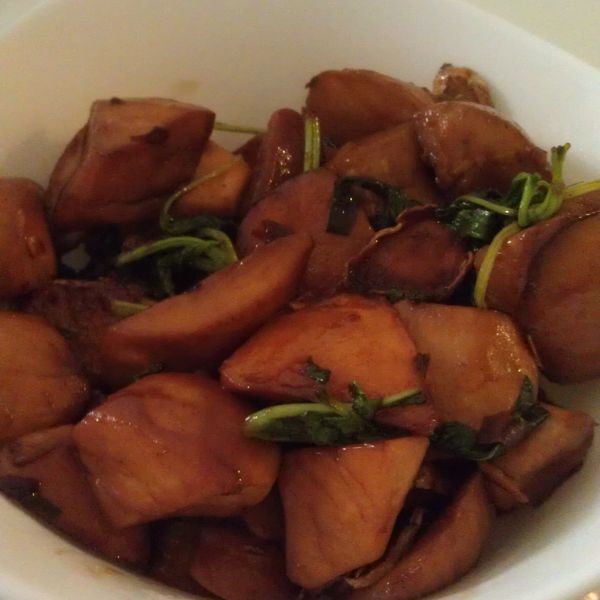 三杯杏鮑雞-【ペコペコ深夜食堂】 : Cava Chang一起做