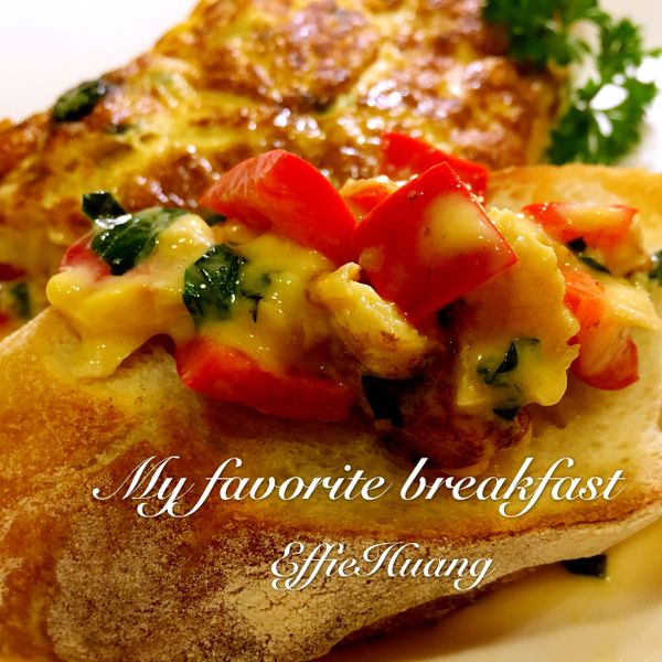 綠花椰起司omlete : meow一起做