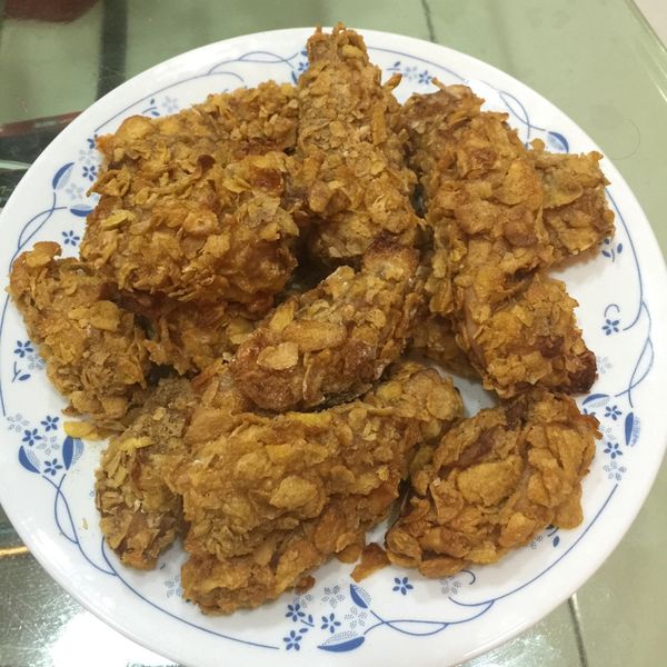 椒鹽玉米脆片雞[雀巢玉米脆片]：Jing Yu Jane 一起做