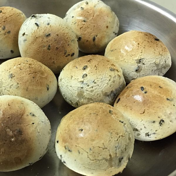 [Witi✿Kitchen]韓國麵包-原味黑芝麻  : 雪玲一起做