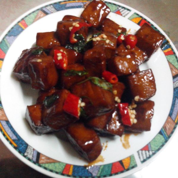 ♥憶柔蔬食♥三杯簡單滷豆干~可素食：雪琳 一起做