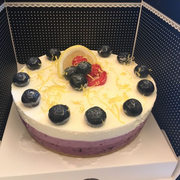 漸層～藍莓乳酪蛋糕（免烤） : Tiffany Peng一起做