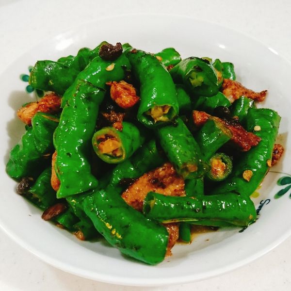 糯米椒豆豉炒碎肉：Shirleysu☆灶咖 一起做