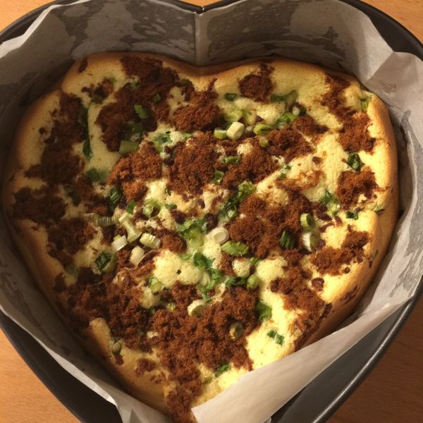 肉鬆蔥花鹹蛋糕：Sherri Chu 一起做