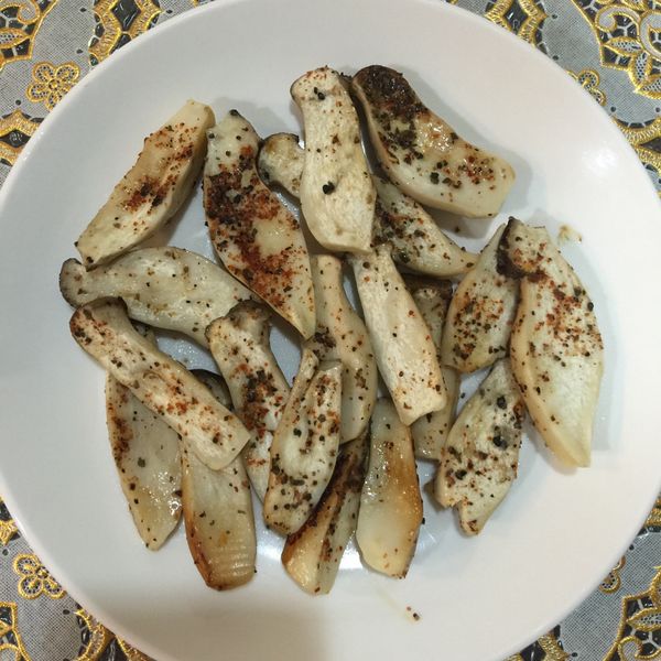 超簡單烤箱料理：椒鹽杏鮑菇 : Coco Chiang一起做