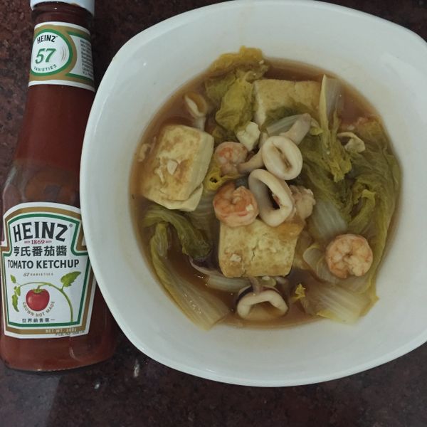 茄味雙鮮豆腐煲 : GraceBaby一起做